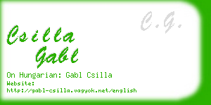 csilla gabl business card